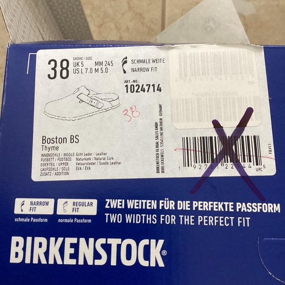 Birkenstock Boston size 38 NWT thyme - Picture 2 of 8